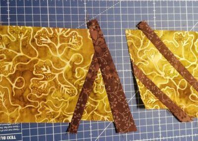 postup šití patchwork volně řezané bloky autor Helena Fraňková