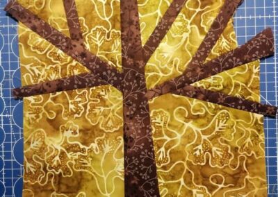 postup šití patchwork volně řezané bloky autor Helena Fraňková
