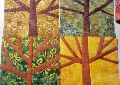 návod jak ušít patchwork strom, autor Helena Fraňková